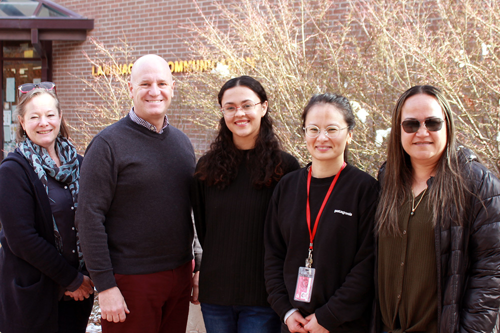 members of the L2TReC team stand outside of LNCO