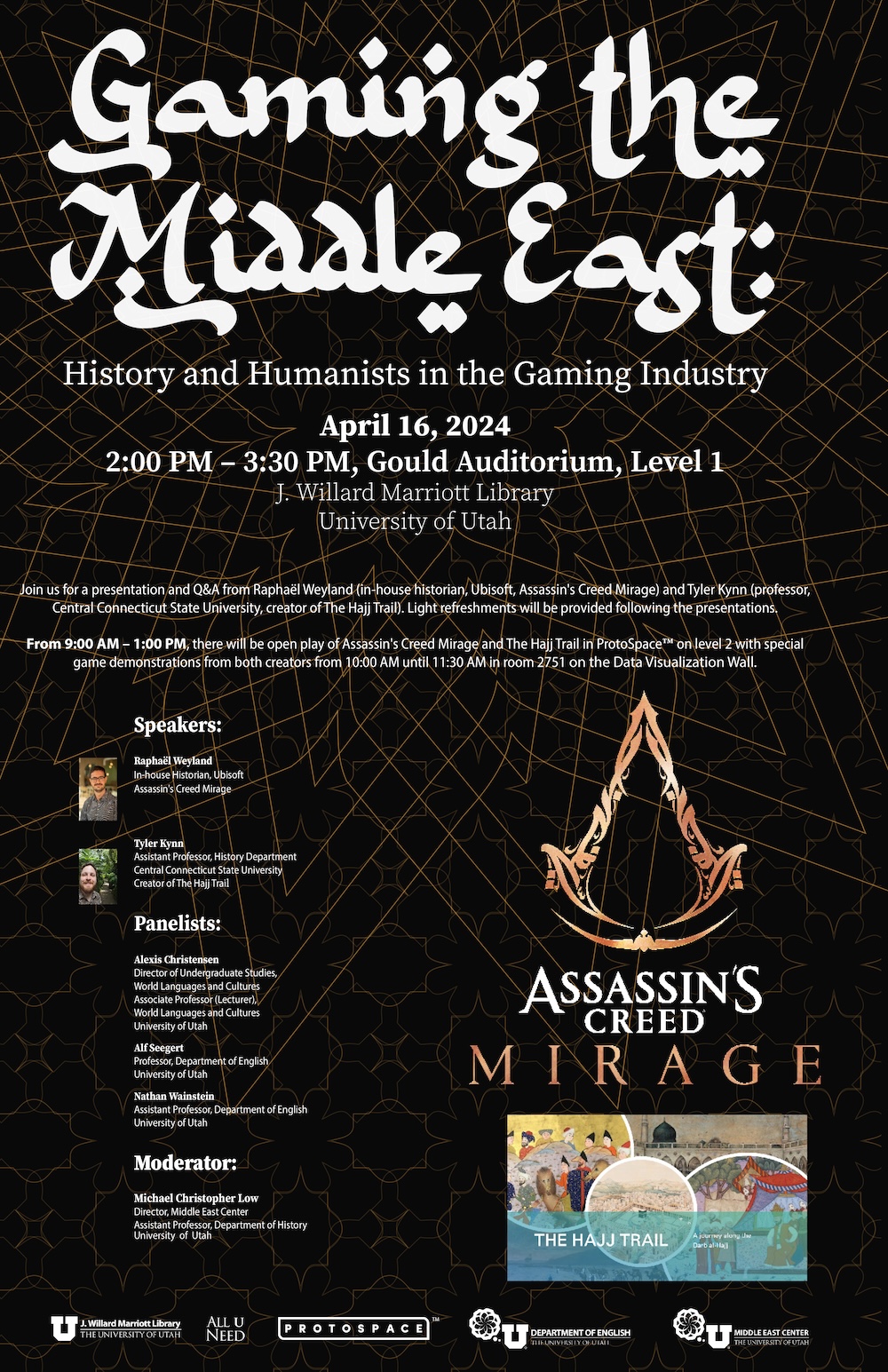 Gaming in the Middle East event poster